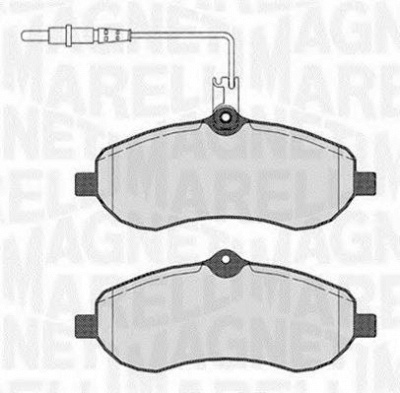 MAGNETI MARELLI 363916060193 -  Комплект тормозных колодок, дисковый тормоз